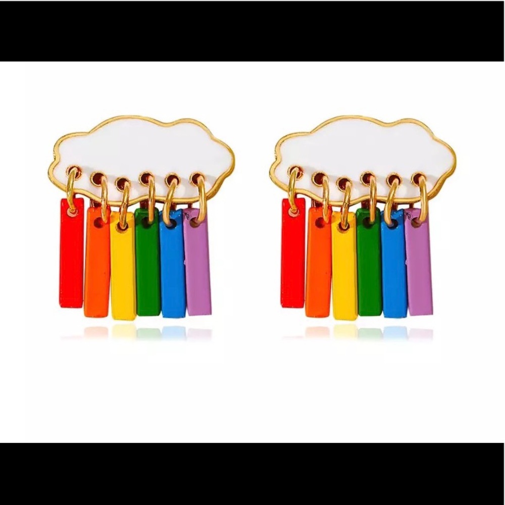 New Rainbow Fashion Dangling Earrings